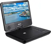 Groov-e 7-Inch Portable DVD Player - Movie Player with TFT LCD Screen, Built-in Speakers, USB and SD Card Ports, Remote Control, and Rechargeable Battery, Mains or Battery Powered
