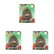 3PK Antheia Green Homewares Fairy Garden Door Welcome Home Decor Brown 19cm