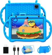 Kids Tablet 10 inch Android 14 for Octa-Core 10+64GB GMS Blue