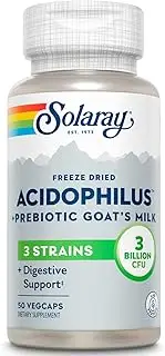 Solaray Acidophilus Plus Goat's Milk 3billion Supplement, 50 Count