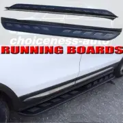 Black Running Board fits for Porsche Cayenne 2018-2024 Side Step Bars Stairs