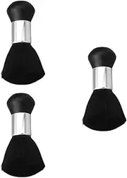 Baluue 3 Pcs Barber Supplies Hair Cutting Kit Lint- Salon Brush Round Handle for Comfortable to Hold for Home Use