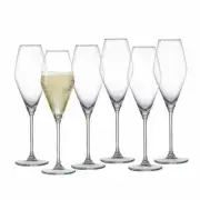 Ritzenhoff & Breker Champagne Goblet Salsa Set of 6, Champagne glasses, Glass...