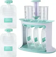 Squeeze Station for Baby Food - Reusable Pouch Filling Station for Puree Food - with Precision Scale, No Splashing, Toddler Supplies for Outdoor Meals Travel Snacks