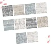 Luxshiny Self-adhesive Floor Tile Stickers 10pcs Bathroom Kitchen Wall Decorative Peel and Stick Tile Decals