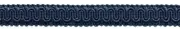 Scroll Gimp Braid Trim, Style# 0058SG, Color# J3 - Dark Navy Blue [12 Yards]