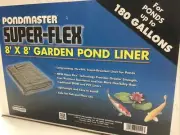 Danner Pondmaster SUPER-FLEX 8’ X 8’ 180 Gallon Koi Fish Pond Liner 025033021143