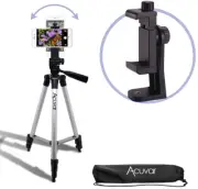 50" Adjustable Camera Tripod with 360° Rotating Phone Mount Holder Universal Fit