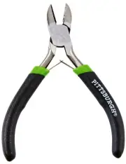 4.5 in DIAGONAL CUTTER Wire Nippers DIKES Foam Grip Pliers PITTSBURGH 63814
