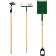 3 Pcs Mini Garden Tools Gardening Toys Miniature Rake Kit for Kids