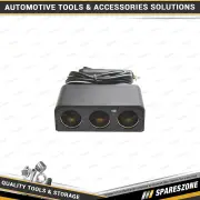 Charge Cigarette Lighter Acc Socket - With 3 Outlet & 2M Coiled Wire 12/24V
