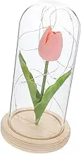BESTOYARD Decorative LED Tulip Light Dome Ornament Romantic Desktop Decor with Compact Smooth Surface and Material for Use for Bedroom and Home Decoration