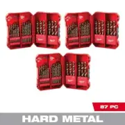 Milwaukee RED HELIX Cobalt Twist Drill Bit Set 135-Degree Split Point (87-Piece)