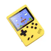 Mini Handheld Game Console with 800 Games Support TV Output Kids Gift-Yellow