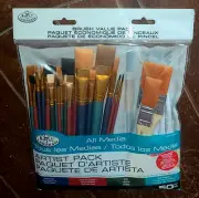 Royal & Langnickel 50pc ALL MEDIA ARTIST BRUSH VALUE PACK w/Palette Knives!