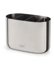 [Joseph Joseph] EasyStore Luxe Large Toothbrush Caddy in Steel
