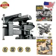 Heavy-Duty 6" Cast Iron Bench Vise with 270° Swivel Base - Upgrade Your Workshop