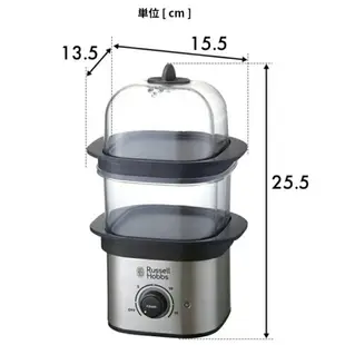 【日本直送！快速發貨！】Russell Hobbs 快速迷你蒸鍋 蒸雞蛋 溫熱蔬菜 3000JP