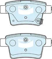 Bendix General CT Rear Brake Pad Set for Proton Gen2 CM, CM6L 1.6L S4PH Petrol 2