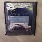 Serta Simply Clean Antimicrobial Charcoal Grey Full Queen 3 Piece Duvet Set