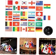 GAROZATION 1 Set Tabletop Flag Ornament Desk Flags Table Desk Decorations Country Stand Decorative Decor Home Decoration Name Home Decor Desktop Small Plastic