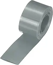 uxcell Battery Wrap PVC Heat Shrink Tubing 14mm Dia 23mm Flat 10 Feet(3meters) Silver Gray Good Insulation for Battery Pack