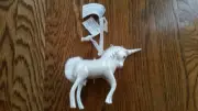 NEW Pottery Barn Kids Lights Up Mercury Unicorn Glass Ornament NWT NIB