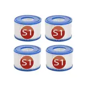 Type S1 Pool Filter Replacement Cartridges (4 Filters) Fits All Intex Pure Spa
