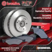 Front Brembo Disc Brake Rotors + BCP Pads for Toyota Corona ST170 Seca AE93 (for: Toyota)