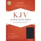 Holy Bible: King James Version, Black, Genuine Leather, Super Giant Print, Reference