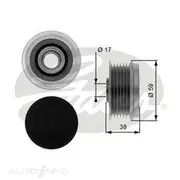 Gates Alternator Pulley - OAP7039