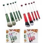 5 Pieces Beaded Eyeshadow Brush DIY Make up Brush Tool Kits for Women Adults