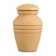 Small/Keepsake 5 Cubic Inches Denton Lightwood Funeral Cremation Urn for Ashes