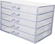OHPHCALL Nail Tools Storage Container Acrylic Nail Ornament Box Organized Manicure Tools Holder Case