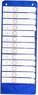 UTHCLO Hanging Storage Bag for Classroom 18 Reusable Cards Daily Schedule Pocket Chart for Teachers Students