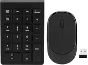 2.4G Wireless Number Pad Mouse Combo, Portable Ultra Thin 22 Key Computer Keyboard with Status Display LED, Digital Scissor Foot Design Keyboard Sets for RF304T