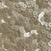 6mm Flat Sequins Beige Transparent Satin Matte Duo Reversible Medium Hole