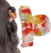 Hair Claw Clips | Thick Hair Clamps,2.4 Inch Aesthetic Stylish Small Strong Hold Non Slip Styling Half Hairclips for Parties Wedding