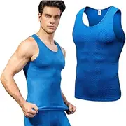 [ZHHSUNY] Men’s Running Vests, Breathable Sleeveless Tops, Base Layer Quick Drying Compression Vest，for Comfortable Sports Gym Tank Top Men Gym