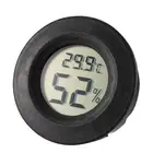 Black Round Shape Digital Temperature Humidity Meters Thermometer Hygrometer