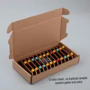 12-Piece Metal Finger Skateboard Set with Frosted Surface - Random Colors