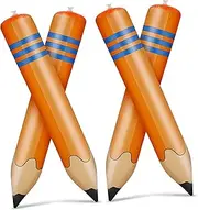 Abaodam Inflatable Crayon Toys 4pcs Giant Pencil Balloons Boys and Girls Party Supplies Classroom Decor Back to School Random Color
