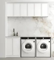 1960*600*2100mm Otti Hampshire Matt White Moisture Resistant Plywood Laundry Kit