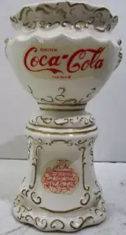 Coca-Cola Ceramic Syrup Urn Pencil Holder circa 1970's