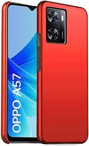 OPPO A57 A77 5G Case Ultra Slim Thin Armour Hard Case Matte Rubberized Cover For OPPO A57 A77 5G (Red)