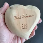RIVA 1920 Cuore by Elio Fiorucci solid wood decorative object / paperweight