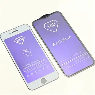iphone12 11 pro max XS XR X 蘋果6 7 8 PLUS 三強紫光抗藍光鋼化玻璃膜手機貼膜