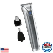 Wahl USA Stainless Steel Lithium-Ion Cordless Beard Trimmer for Men - Recharg