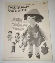 December 1972 Issue Of Woman's Day THIS IS AMY SHE'S A DOLL Pattern~Rare~
