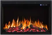 ModaLiving Reno 30-inch 1500W Electric Fireplace Insert for Cozy Ambience